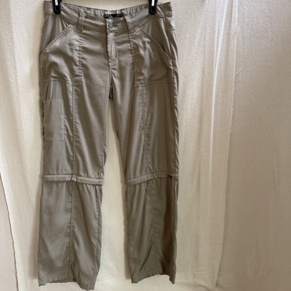 Prana Women's 8 Breathe Convertible Technical Hiking Zip-Off Pants Grocers